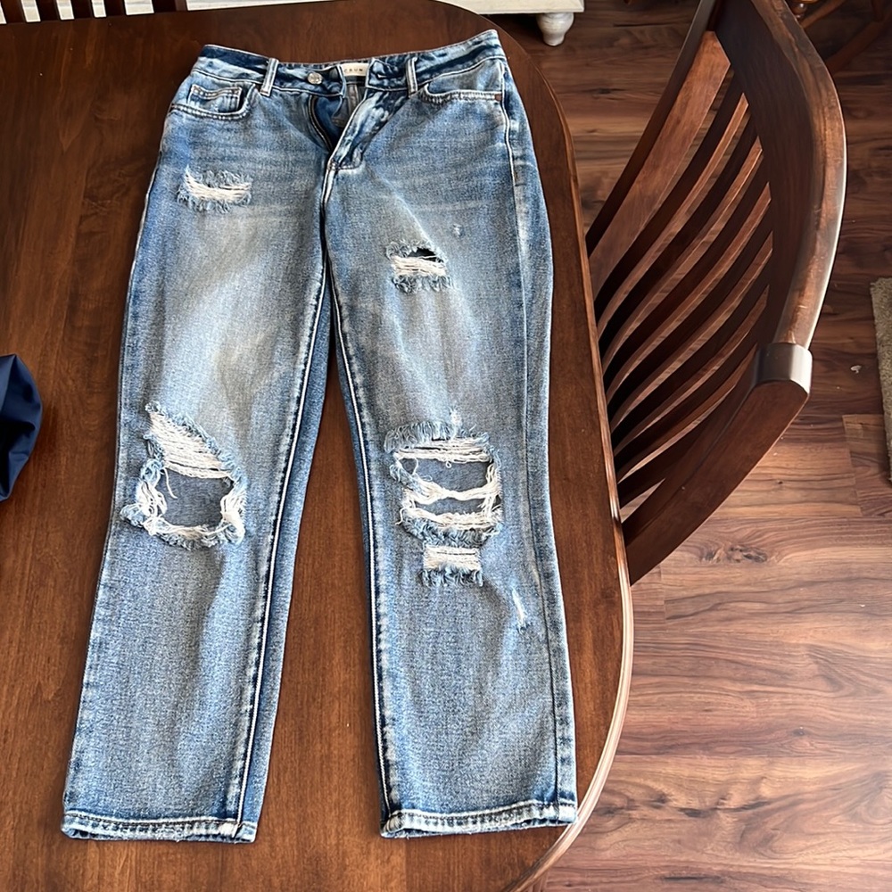 Pac sun light washed mom jeans